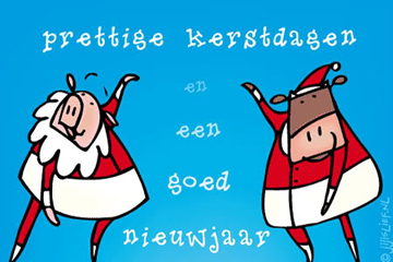 prettige kerstdagen en een goed nieuwjaar